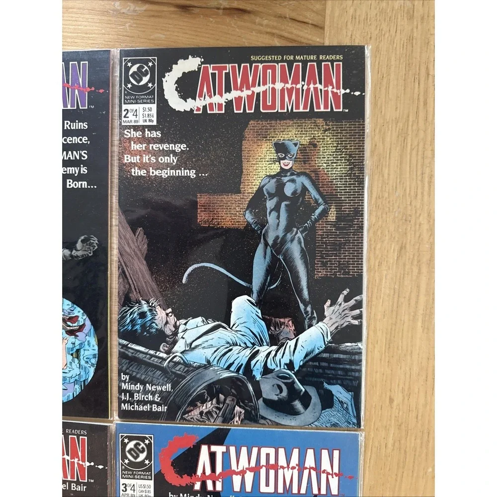 Catwoman #1-4 (1989, DC) Complete Set 1st Solo Mini-Series Michael Bair 1,2,3,4